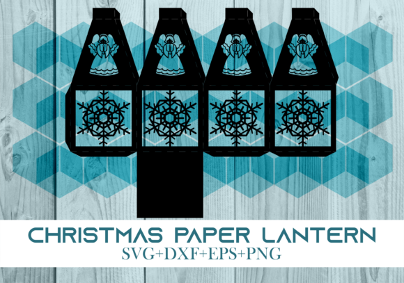 3D SVG Christmas Paper Lantern Series 0095 for Holiday Branding