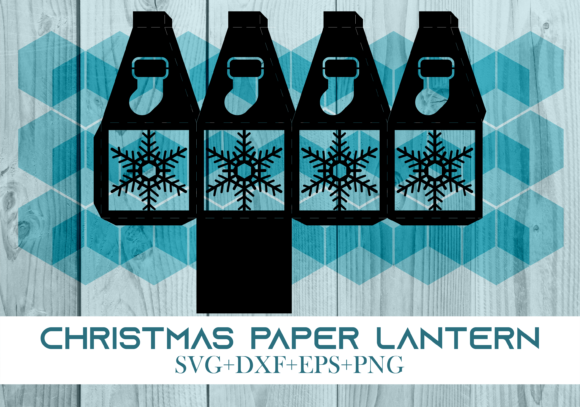 3D SVG Christmas Paper Lantern Series 0143 for Holiday Design Projects