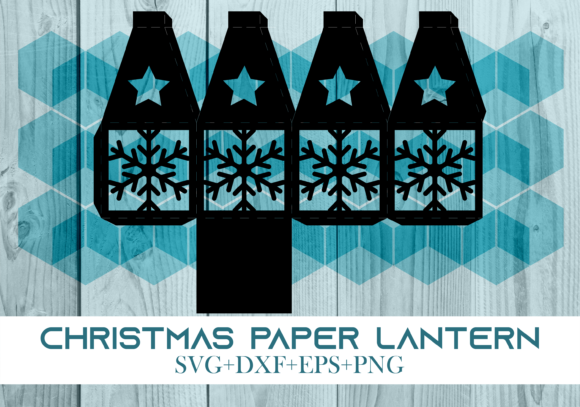 3D SVG Christmas Paper Lantern Series 0300 for Festive Branding