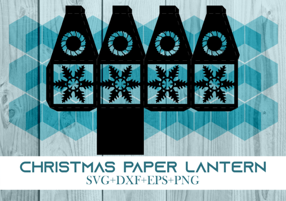 3D SVG Christmas Paper Lantern Series 0854 for Real Client Design Work