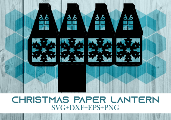 Christmas Paper Lantern Series 0057: A 3D SVG for Festive Branding