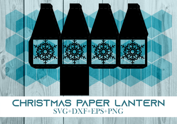 Christmas Paper Lantern Series 0098: A 3D SVG for Holiday Editorial Design
