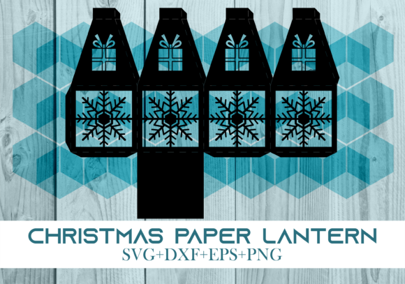 Christmas Paper Lantern Series 0122: A 3D SVG for Festive Branding and Holiday Visuals