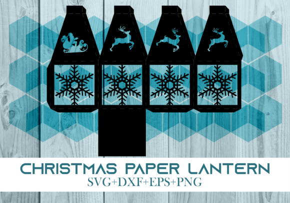Christmas Paper Lantern Series 0154: A 3D SVG That Elevates Holiday Branding