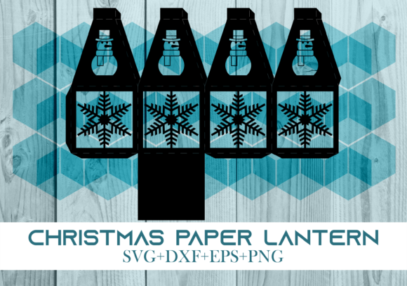 Christmas Paper Lantern Series 0214: Festive 3D SVG for Seasonal Branding