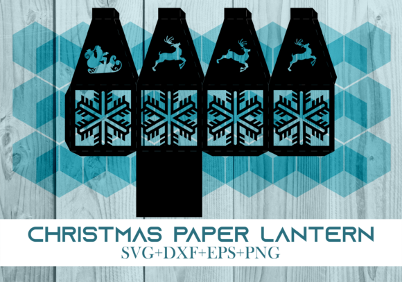 Christmas Paper Lantern Series 0245: A 3D SVG Design for Holiday-Inspired Content