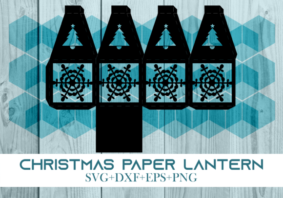 Christmas Paper Lantern Series 0790: A 3D SVG for Festive Web Design