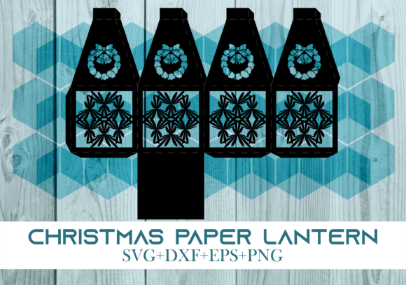 Christmas Paper Lantern Series 0808: A Festive 3D SVG for Holiday Digital Sellers